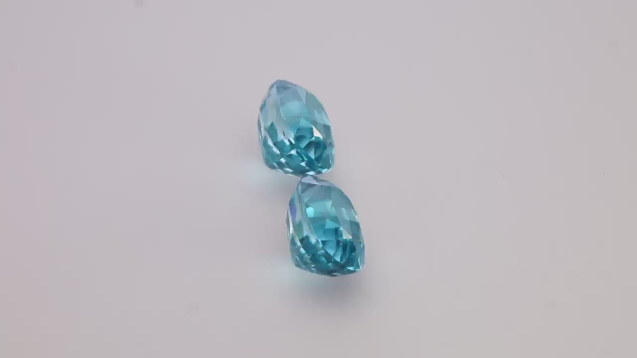 Blue Zircon 12.78 ct